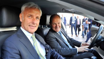 Matthias Müller und Olaf Scholz