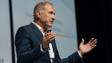 Mahle-Chef Arnd Franz auf dem IfA-Kongress 2023