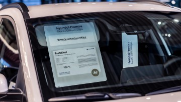 Ein gebrauchter Hyundai mit einem Batteriezustandszertifikat