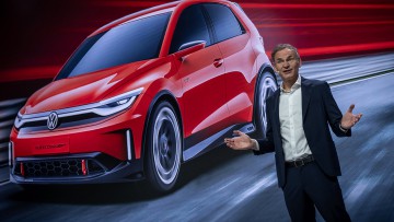 Oliver Blume, Vorstandsvorsitzender der Volkswagen AG spricht bei der Jahrespressekonferenz der Volkswagen Group.