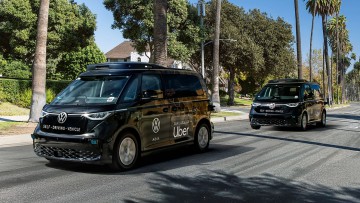 Volkswagen und Uber bringen den ID. Buzz AD auf die Uber-Plattform